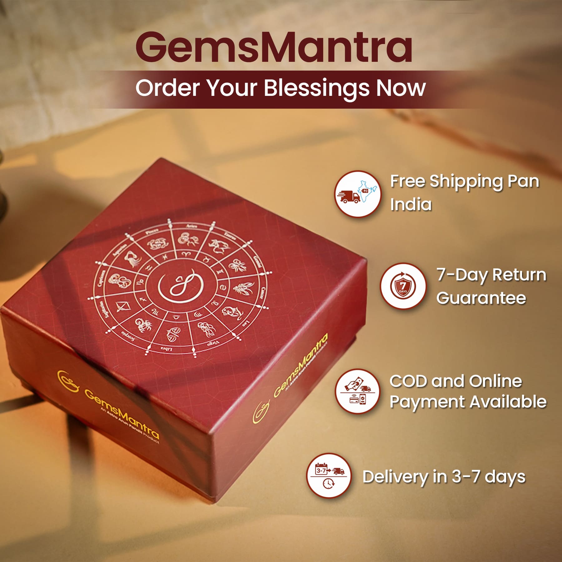 Dhan Yog Bracelet + Selenite Plate – Wealth & Prosperity